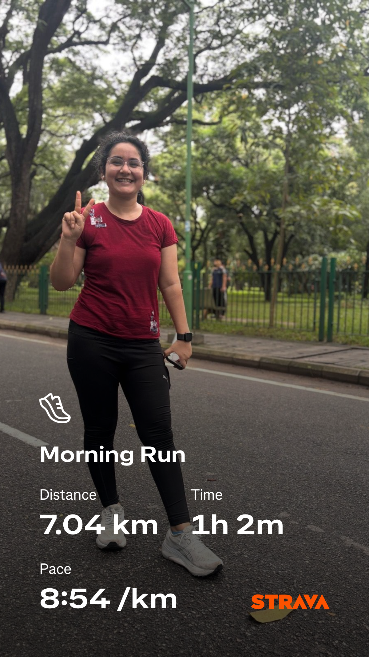 Me in pic with my first 7km running details